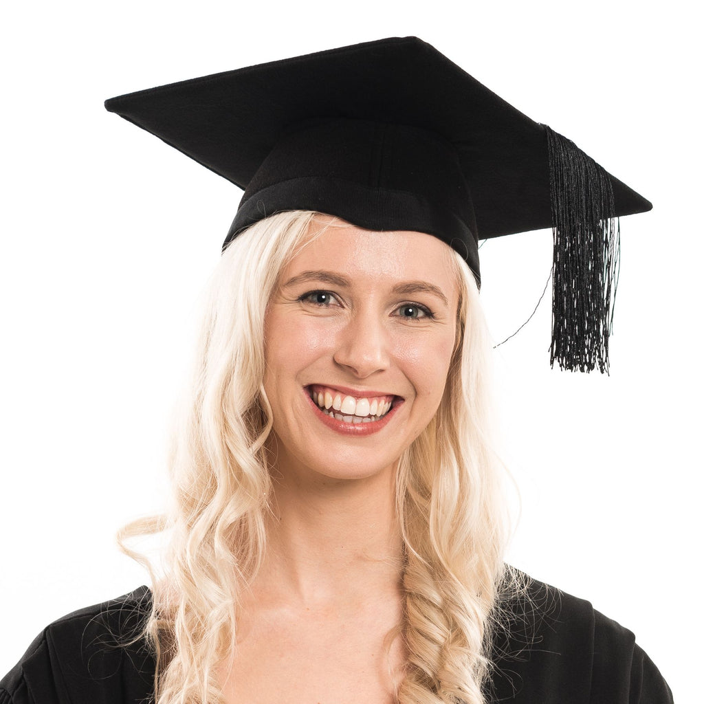 Deluxe Fluted Bachelor Graduation Gown & Mortarboard